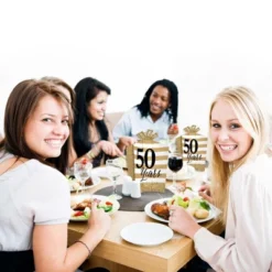 Big Dot Of Happiness We Still Do - 50th Wedding Anniversary - Table Decorations - Anniversary Party Fold And Flare Centerpieces - 10 Count -Aurora Party Sales GUEST 7281f92f 03a7 4e96 897f 1a178d429daa