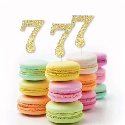 Big Dot Of Happiness Gold Glitter 7 - No-Mess Real Gold Glitter Cut-Out Numbers - 7th Birthday Party Confetti - Set Of 24 3 Big Dot Of Happiness Gold Glitter 7 - No-Mess Real Gold Glitter Cut-Out Numbers - 7th Birthday Party Confetti - Set Of 24 - Image 3