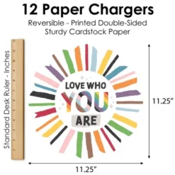 Big Dot Of Happiness So Many Ways To Be Human - Pride Party Round Table Decorations - Paper Chargers - Place Setting For 12 10 Big Dot Of Happiness So Many Ways To Be Human - Pride Party Round Table Decorations - Paper Chargers - Place Setting For 12 -Aurora Party Sales GUEST 73465f0f 59fe 4968 b087 0f0bd882899b