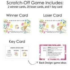 Big Dot Of Happiness Wildflowers Baby - Boho Floral Baby Shower Game Scratch Off Cards - 22 Count -Aurora Party Sales GUEST 739cac1c 4b48 4041 9172 a0675bb1aa15