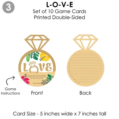 Big Dot Of Happiness Last Luau - 4 Bridal Shower Games - 10 Cards Each - Gamerific Bundle 5 Big Dot Of Happiness Last Luau - 4 Bridal Shower Games - 10 Cards Each - Gamerific Bundle - Image 5