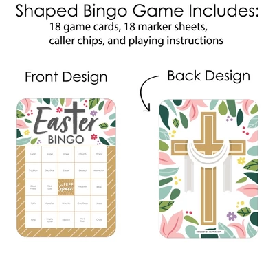 Big Dot Of Happiness Religious Easter - Bingo Cards And Markers - Christian Holiday Party Bingo Game - Set Of 18 2 Big Dot Of Happiness Religious Easter - Bingo Cards And Markers - Christian Holiday Party Bingo Game - Set Of 18 - Image 2
