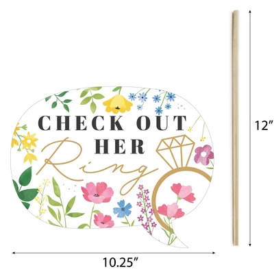 Big Dot Of Happiness Wildflowers Bride - Boho Floral Bridal Shower And Wedding Party Photo Booth Props Kit - 20 Count 3 Big Dot Of Happiness Wildflowers Bride - Boho Floral Bridal Shower And Wedding Party Photo Booth Props Kit - 20 Count - Image 3