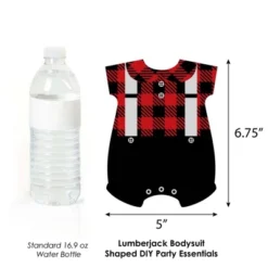 Big Dot Of Happiness Lumberjack - Baby Bodysuit Channel The Flannel Decor - DIY Buffalo Plaid Baby Shower Or 1st Birthday Party Essentials - Set Of 20 5 Big Dot Of Happiness Lumberjack - Baby Bodysuit Channel The Flannel Decor - DIY Buffalo Plaid Baby Shower Or 1st Birthday Party Essentials - Set Of 20 -Aurora Party Sales GUEST 74d37e37 c328 4b26 85af ff810dc6c6e6