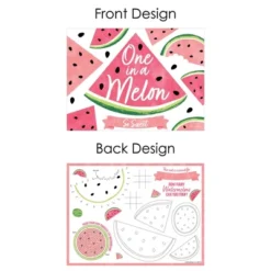 Big Dot Of Happiness Sweet Watermelon - Paper Birthday Party Coloring Sheets - Activity Placemats - Set Of 16 -Aurora Party Sales GUEST 759bc2a5 9494 4c91 bd95 937568d92435