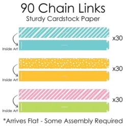 Big Dot Of Happiness Colorful Baby Shower - 90 Chain Links And 30 Paper Tassels Decoration Kit - Gender Neutral Party Paper Chains Garland - 21 Feet 9 Big Dot Of Happiness Colorful Baby Shower - 90 Chain Links And 30 Paper Tassels Decoration Kit - Gender Neutral Party Paper Chains Garland - 21 Feet -Aurora Party Sales GUEST 7617e3b0 b3f3 4d84 8b76 dace86e5545e