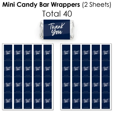 Big Dot Of Happiness Navy Blue Elegantly Simple - Guest Party Favors Candy Favor Sticker Kit - 304 Pieces 2 Big Dot Of Happiness Navy Blue Elegantly Simple - Guest Party Favors Candy Favor Sticker Kit - 304 Pieces - Image 2