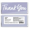 Big Dot Of Happiness Purple Elegantly Simple - Candy Bar Wrapper Guest Party Favors - Set Of 24
