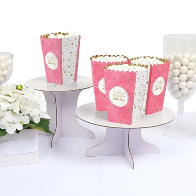Big Dot Of Happiness Pink Twinkle Twinkle Little Star - Baby Shower Or Birthday Party Favor Popcorn Treat Boxes - Set Of 12 2 Big Dot Of Happiness Pink Twinkle Twinkle Little Star - Baby Shower Or Birthday Party Favor Popcorn Treat Boxes - Set Of 12 - Image 2