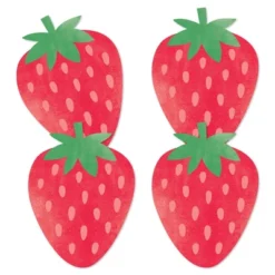 Big Dot Of Happiness Berry Sweet Strawberry - Decorations DIY Fruit Themed Birthday Party Or Baby Shower Essentials - Set Of 20