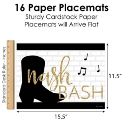 Big Dot Of Happiness Nash Bash - Party Table Decorations - Nashville Bachelorette Party Placemats - Set Of 16 6 Big Dot Of Happiness Nash Bash - Party Table Decorations - Nashville Bachelorette Party Placemats - Set Of 16 -Aurora Party Sales GUEST 786c2dfb 2bfa 46ad 8926 df65ea9af38e