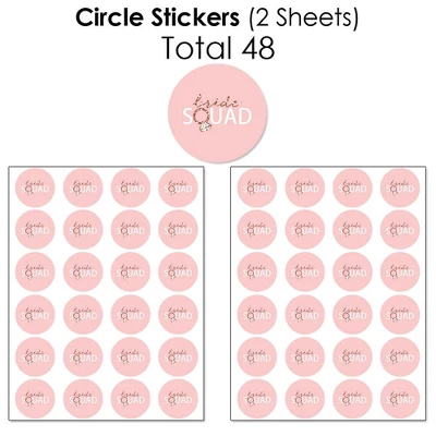 Big Dot Of Happiness Bride Squad - Rose Gold Bridal Shower Or Bachelorette Party Candy Favor Sticker Kit - 304 Pieces 4 Big Dot Of Happiness Bride Squad - Rose Gold Bridal Shower Or Bachelorette Party Candy Favor Sticker Kit - 304 Pieces - Image 4