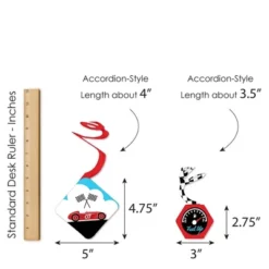 Big Dot Of Happiness Let's Go Racing - Racecar - Race Car Birthday Party Or Baby Shower Hanging Decor - Party Decoration Swirls - Set Of 40 -Aurora Party Sales GUEST 791ebb5d 6f46 4561 90b8 4e2d30597e58