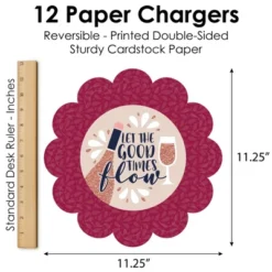 Big Dot Of Happiness But First, Wine - Wine Tasting Party Round Table Decorations - Paper Chargers - Place Setting For 12 -Aurora Party Sales GUEST 79496908 5180 4212 9eaa b65c9ea0d674
