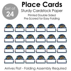 Big Dot Of Happiness Blast Off To Outer Space - Rocket Ship Baby Shower Or Birthday Party Tent Buffet Card - Table Setting Name Place Cards - 24 Ct -Aurora Party Sales GUEST 79996cae c208 4029 bbcc ad85b2382f7b
