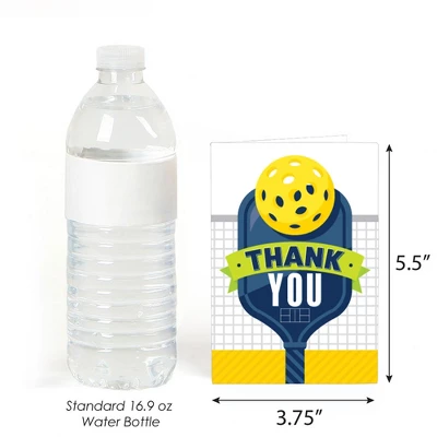 Big Dot Of Happiness Let’s Rally - Pickleball - Birthday Or Retirement Party Thank You Cards (8 Count) 2 Big Dot Of Happiness Let’s Rally - Pickleball - Birthday Or Retirement Party Thank You Cards (8 Count) - Image 2