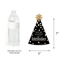 Big Dot Of Happiness Adult Happy Birthday - Gold - Shaped Fill-in Invitations - Birthday Party Invitation Cards With Envelopes - Set Of 12 -Aurora Party Sales GUEST 7b2d08d8 a15d 45ad b1af 9edbcb34763d