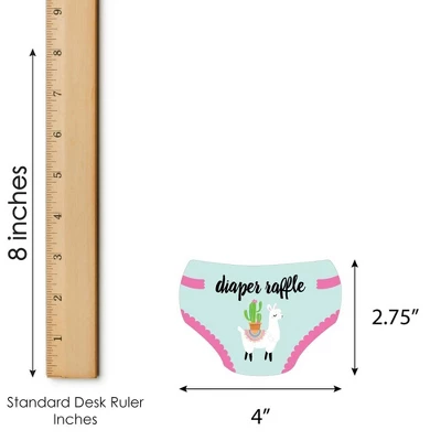 Big Dot Of Happiness Whole Llama Fun - Diaper Shaped Raffle Ticket Inserts - Llama Fiesta Baby Shower Activities - Diaper Raffle Game - Set Of 24 2 Big Dot Of Happiness Whole Llama Fun - Diaper Shaped Raffle Ticket Inserts - Llama Fiesta Baby Shower Activities - Diaper Raffle Game - Set Of 24 - Image 2