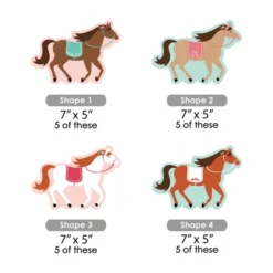 Big Dot Of Happiness Run Wild Horses - Decorations DIY Pony Birthday Party Essentials - Set Of 20 -Aurora Party Sales GUEST 7c39ffbf 0974 4b70 8634 a2176ecf619b