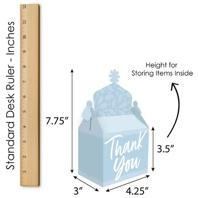 Big Dot Of Happiness Dusty Blue Elegantly Simple - Treat Box Party Favors - Guest Party Favors Goodie Gable Boxes - Set Of 12 5 Big Dot Of Happiness Dusty Blue Elegantly Simple - Treat Box Party Favors - Guest Party Favors Goodie Gable Boxes - Set Of 12 - Image 5