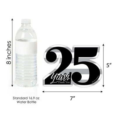 Big Dot Of Happiness We Still Do - 25th Wedding Anniversary - Shaped Thank You Cards - Anniversary Party Thank You Cards With Envelopes - Set Of 12 4 Big Dot Of Happiness We Still Do - 25th Wedding Anniversary - Shaped Thank You Cards - Anniversary Party Thank You Cards With Envelopes - Set Of 12 - Image 4