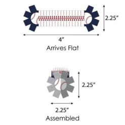 Big Dot Of Happiness Batter Up - Baseball - Baby Shower Or Birthday Party Paper Napkin Holder - Napkin Rings - Set Of 24 -Aurora Party Sales GUEST 7d29cf20 7440 4612 9e3f de908230f541