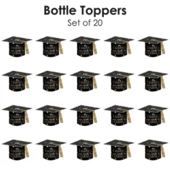 Big Dot Of Happiness Tassel Worth The Hassle - Gold - DIY Grad Cap Graduation Party Bottle Topper Decorations - Set Of 20 -Aurora Party Sales GUEST 7d7d8904 a331 4d71 abf7 69e532ce400b