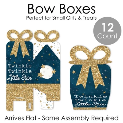 Big Dot Of Happiness Twinkle Twinkle Little Star - Square Favor Gift Boxes - Baby Shower Or Birthday Party Bow Boxes - Set Of 12 4 Big Dot Of Happiness Twinkle Twinkle Little Star - Square Favor Gift Boxes - Baby Shower Or Birthday Party Bow Boxes - Set Of 12 - Image 4