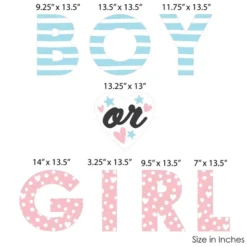 Big Dot Of Happiness Baby Gender Reveal - Team Boy Or Girl Party Decorations - Boy Or Girl - Outdoor Letter Banner -Aurora Party Sales GUEST 7eca3e41 61fa 4b97 92c1 dff6989aa95e