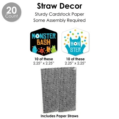 Big Dot Of Happiness Monster Bash - Little Monster Birthday Party Or Baby Shower Favors And Cupcake Kit - Fabulous Favor Party Pack - 100 Pieces 6 Big Dot Of Happiness Monster Bash - Little Monster Birthday Party Or Baby Shower Favors And Cupcake Kit - Fabulous Favor Party Pack - 100 Pieces - Image 6