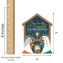 Big Dot Of Happiness Holy Nativity - Shaped Fill-In Invitations - Manger Scene Religious Christmas Invitation Cards With Envelopes - Set Of 12 8 Big Dot Of Happiness Holy Nativity - Shaped Fill-In Invitations - Manger Scene Religious Christmas Invitation Cards With Envelopes - Set Of 12 -Aurora Party Sales GUEST 80b6b380 7725 40ea b8c2 66168b04abe0