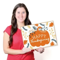 Big Dot Of Happiness Happy Thanksgiving - Party Table Decorations - Fall Harvest Party Placemats - Set Of 16 -Aurora Party Sales GUEST 814ce11d 35c2 4591 8910 555383b6be6a
