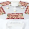 Big Dot Of Happiness Friends Thanksgiving Feast - Party Table Decorations - Friendsgiving Party Placemats - Set Of 16