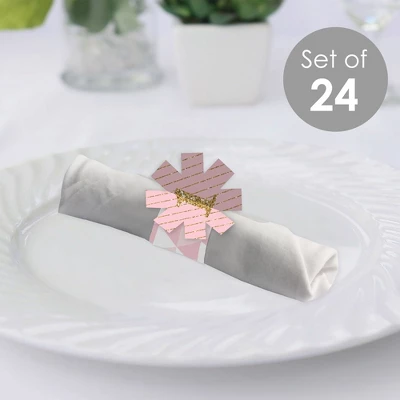 Big Dot Of Happiness 1st Birthday Girl - Fun To Be One - First Birthday Party Paper Napkin Holder - Napkin Rings - Set Of 24 1 Big Dot Of Happiness 1st Birthday Girl - Fun To Be One - First Birthday Party Paper Napkin Holder - Napkin Rings - Set Of 24