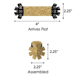 Big Dot Of Happiness Adult 50th Birthday - Gold - Birthday Party Paper Napkin Holder - Napkin Rings - Set Of 24 11 Big Dot Of Happiness Adult 50th Birthday - Gold - Birthday Party Paper Napkin Holder - Napkin Rings - Set Of 24 -Aurora Party Sales GUEST 83c0a5e8 5511 48d8 9e22 da7ec2bb54fb