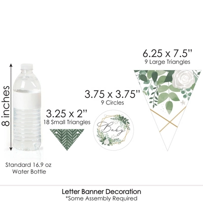 Big Dot Of Happiness Boho Botanical Baby - Greenery Letter Decoration - 36 Banner Cutouts And No-Mess Real Gold Glitter Welcome Baby Banner Letters 6 Big Dot Of Happiness Boho Botanical Baby - Greenery Letter Decoration - 36 Banner Cutouts And No-Mess Real Gold Glitter Welcome Baby Banner Letters - Image 6