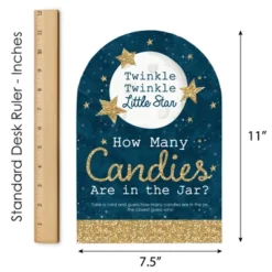 Big Dot Of Happiness Twinkle Twinkle Little Star - How Many Candies Baby Shower Or Birthday Party Game - 1 Stand And 40 Cards - Candy Guessing Game -Aurora Party Sales GUEST 854bba42 87cb 4463 8d86 ecb8e0468b5f