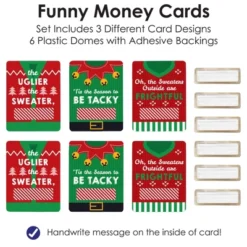 Big Dot Of Happiness Ugly Sweater - DIY Assorted Holiday And Christmas Party Cash Holder Gift - Funny Money Cards - Set Of 6 -Aurora Party Sales GUEST 85897469 fbfb 499e acd1 1644307af2ea