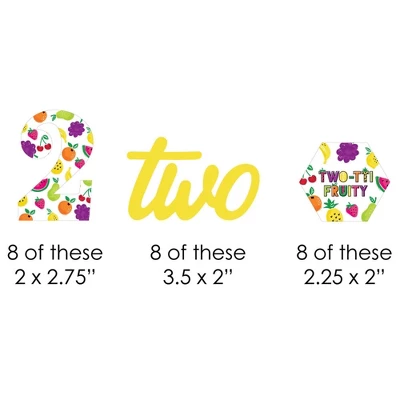Big Dot Of Happiness 2nd Birthday Two-tti Fruity - Paper Straw Decor - Frutti Summer Second Birthday Party Striped Decorative Straws - Set Of 24 1 Big Dot Of Happiness 2nd Birthday Two-tti Fruity - Paper Straw Decor - Frutti Summer Second Birthday Party Striped Decorative Straws - Set Of 24