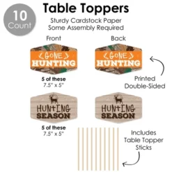 Big Dot Of Happiness Gone Hunting - Deer Hunting Camo Baby Shower Or Birthday Party Supplies Decoration Kit - Decor Galore Party Pack - 51 Pieces -Aurora Party Sales GUEST 864fa07c a75f 4da3 8179 306181de4941