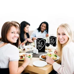 Big Dot Of Happiness Mr. And Mrs. - Table Decorations - Black And White Wedding Or Bridal Shower Fold And Flare Centerpieces - 10 Count -Aurora Party Sales GUEST 86e1649a 7f9b 4b0a a5c7 c143f6c0d1c8