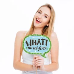 Big Dot Of Happiness Funny Happy Camper - Camping Baby Shower Or Birthday Party Photo Booth Props Kit - 10 Piece