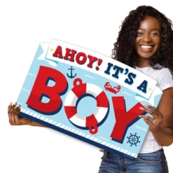 Big Dot Of Happiness Ahoy It's A Boy - Nautical Baby Shower Yard Sign Lawn Decorations - Ahoy It's A Boy Party Yardy Sign 10 Big Dot Of Happiness Ahoy It's A Boy - Nautical Baby Shower Yard Sign Lawn Decorations - Ahoy It's A Boy Party Yardy Sign -Aurora Party Sales GUEST 877b3692 a245 4211 9036 ae0b6654ff16