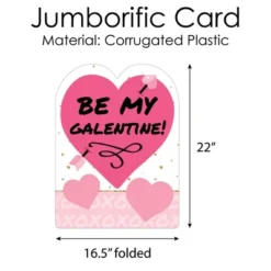 Big Dot Of Happiness Be My Galentine - Valentine's Day Giant Greeting Card - Big Shaped Jumborific Card -Aurora Party Sales GUEST 8782fc84 43cd 45bf bcda 28babd877078