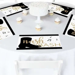 Big Dot Of Happiness Nash Bash - Party Table Decorations - Nashville Bachelorette Party Placemats - Set Of 16