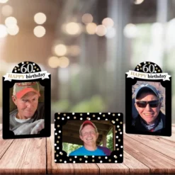 Big Dot Of Happiness Adult 60th Birthday - Gold - Birthday Party 4x6 Picture Display - Paper Photo Frames - Set Of 12 -Aurora Party Sales GUEST 87e1b152 e04d 4ac0 9b80 a70e99a2ee82