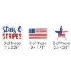 Big Dot Of Happiness Stars & Stripes - Paper Straw Decor - Memorial Day, 4th Of July & Labor Day USA Patriotic Party Striped Decor Straws - Set Of 24
