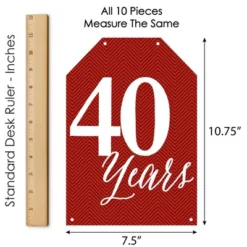 Big Dot Of Happiness We Still Do - 40th Wedding Anniversary - Hanging Vertical Paper Door Banners - Party Wall Decoration Kit - Indoor Door Decor -Aurora Party Sales GUEST 88e392d9 d6d6 43a5 8e47 3f4a42e05d08