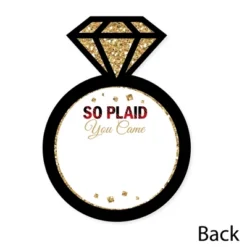 Big Dot Of Happiness Flannel Fling Before The Ring - Shaped Thank You Cards - Plaid Bachelorette Party Thank You Note Cards With Envelopes - Set Of 12 -Aurora Party Sales GUEST 899fb01a 8e2a 4c76 a2c9 9af8136d8d69