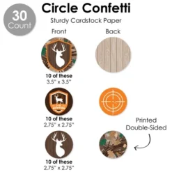 Big Dot Of Happiness Gone Hunting - Deer Hunting Camo Baby Shower Or Birthday Party Supplies Decoration Kit - Decor Galore Party Pack - 51 Pieces -Aurora Party Sales GUEST 8ab3964d 3bb7 4c18 a509 3986b38469fc